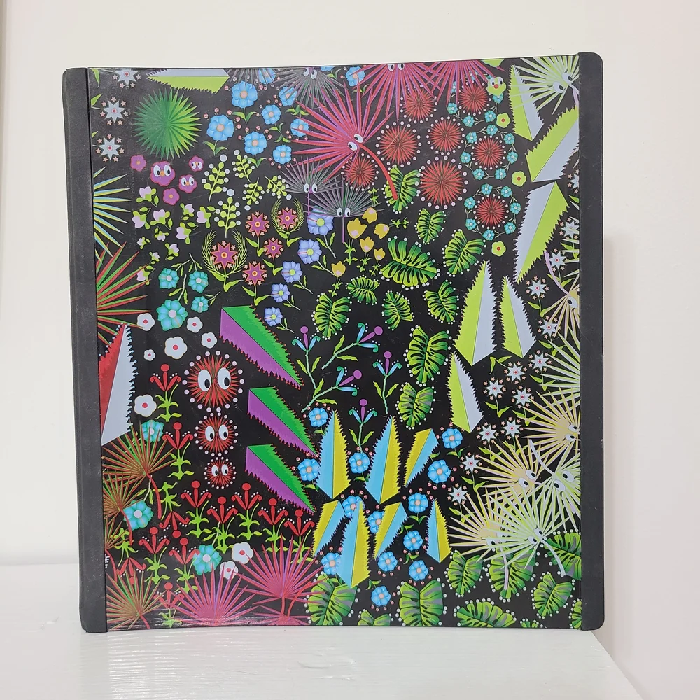 Cynthia Rowley Black and Floral Multicolor 3-Ring 1 1/2 Inch Binder